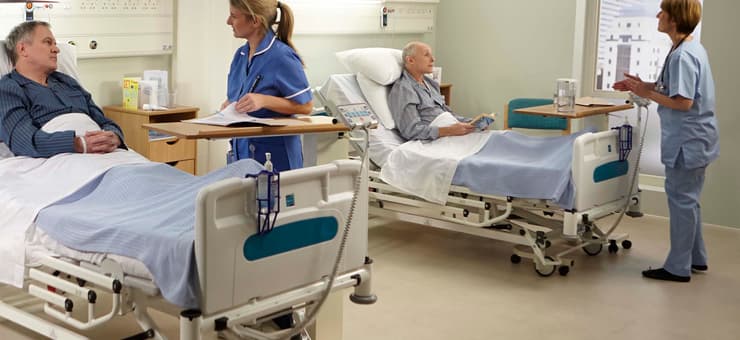 2 bed hospital ward image